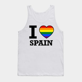 I LOVE SPAIN GAY PRIDE Tank Top